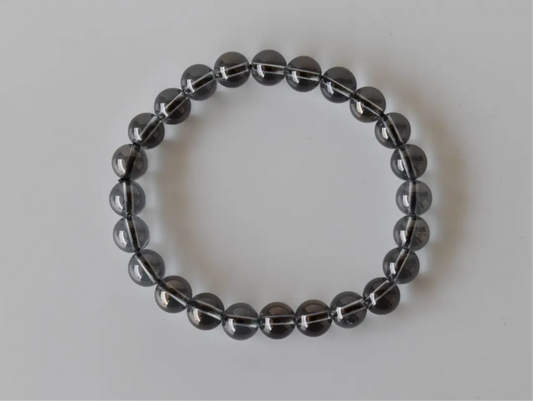 Aura Quartz Smokey Quartz  Bracelet - you are shielded protected and illuminated by light