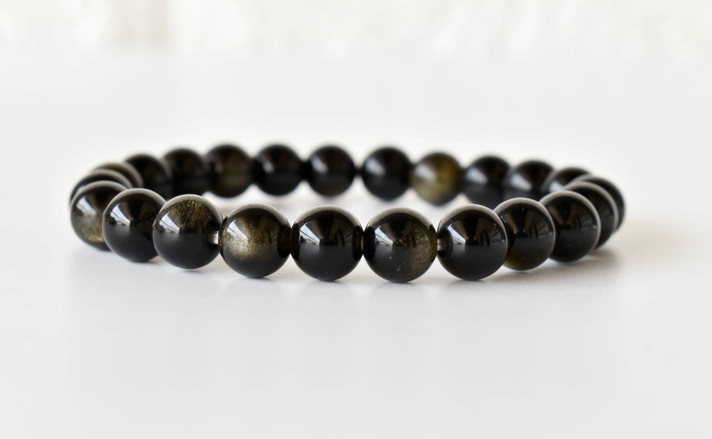 Golden Obsidian Crystal Bracelet 8mm