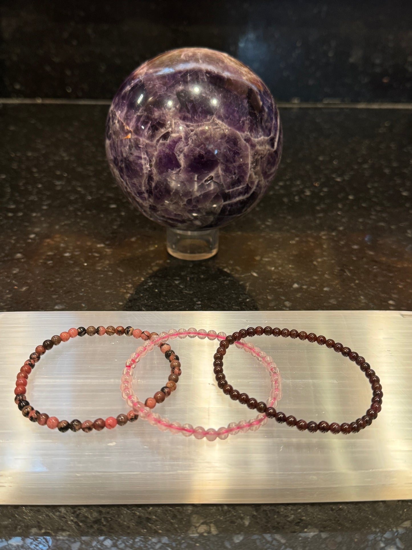 Love Manifesting Crystal Bracelet Trio Set