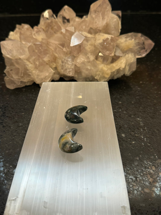 Ocean Jasper Moon Set of 2