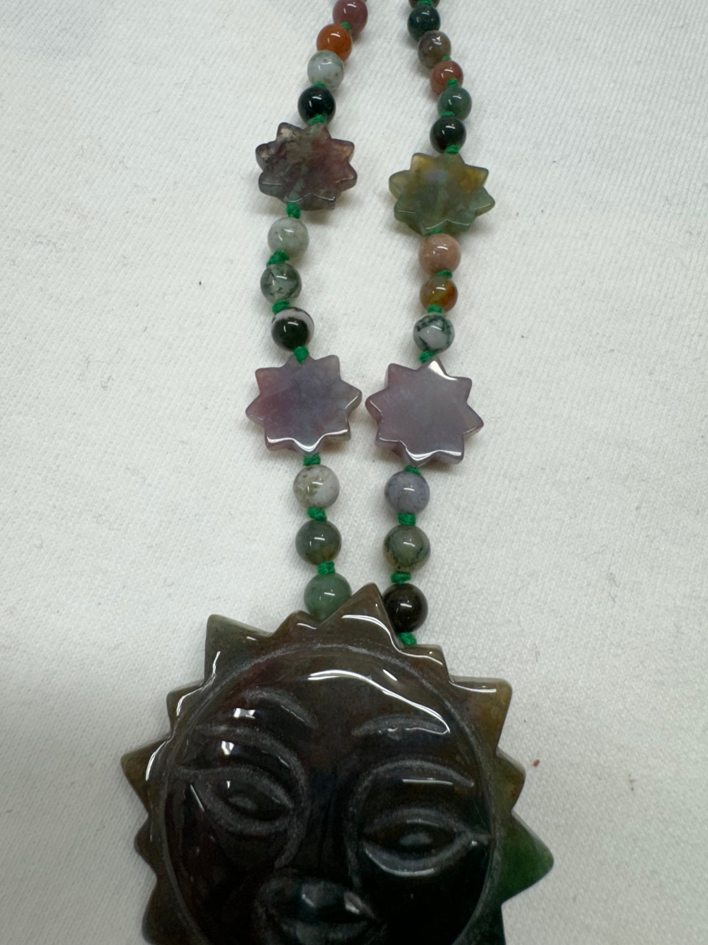 Agate Sun Necklace on hold- Ariyana