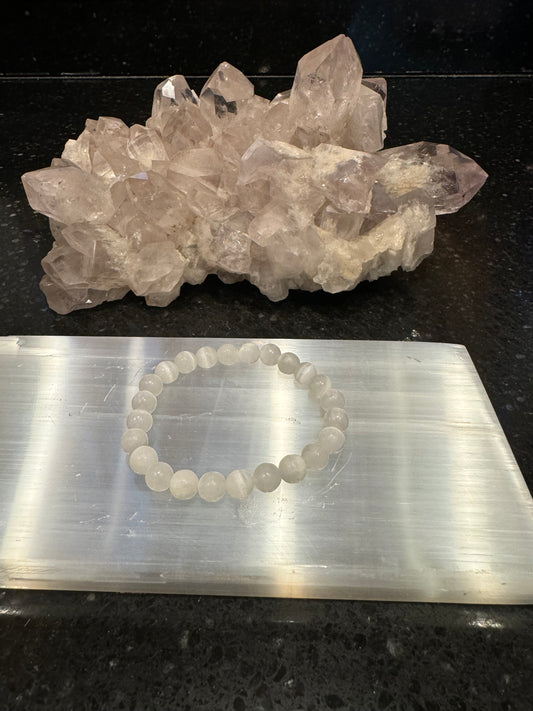 Selenite Crystal Bracelet 8mm