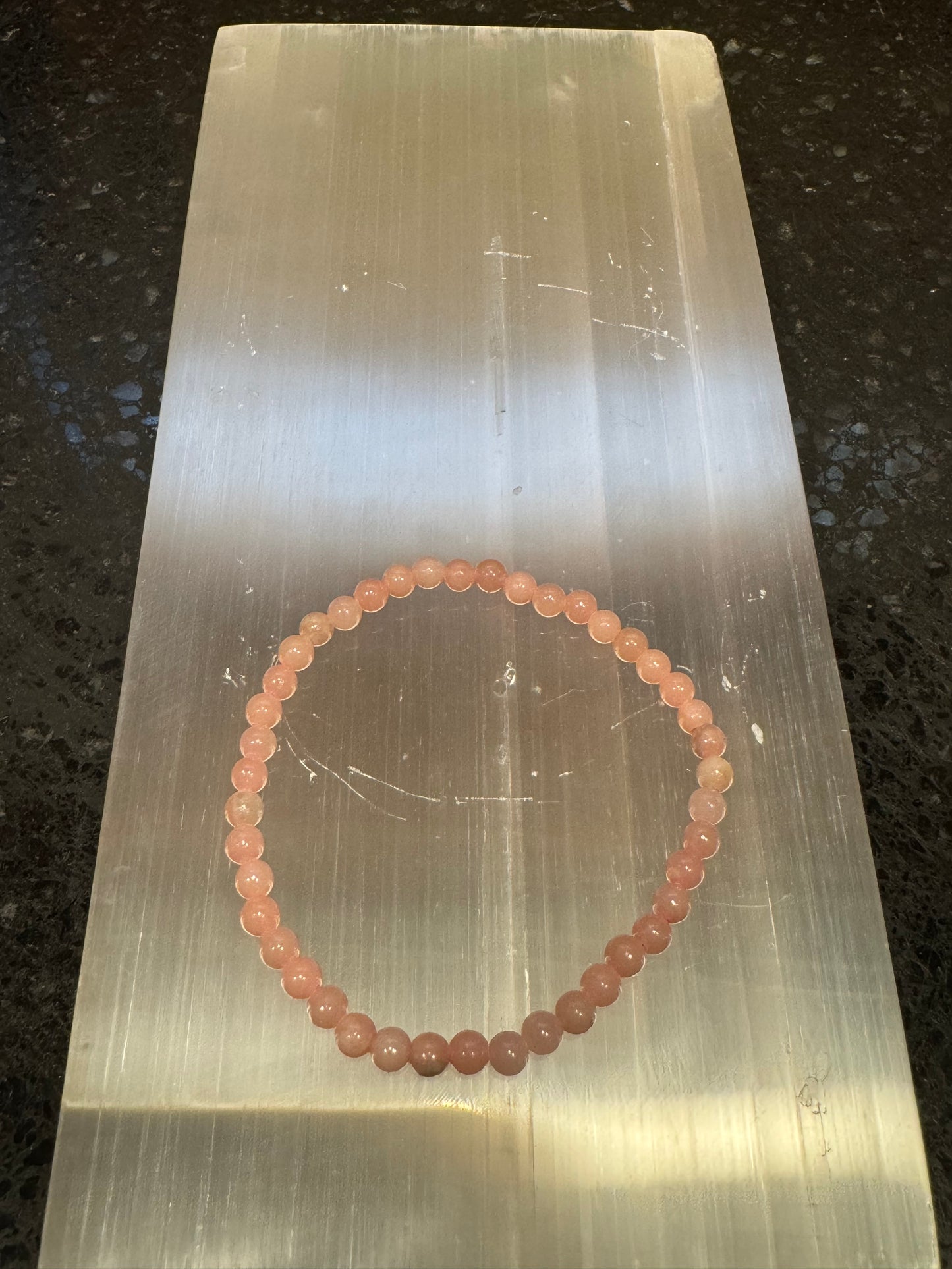 Pink Opal Bracelet 4mm