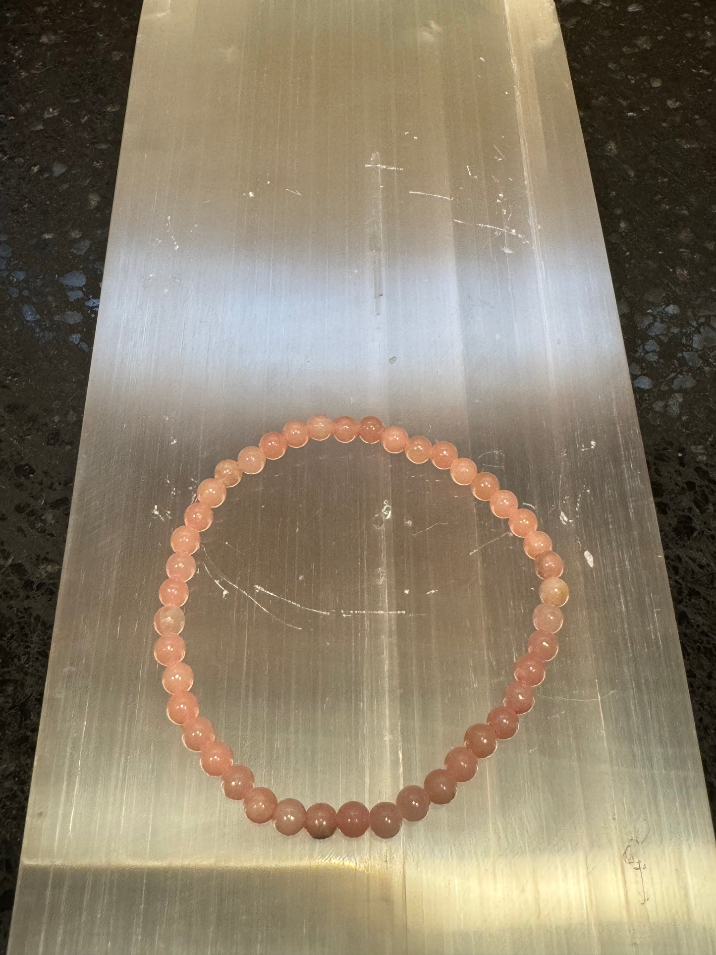 Pink Opal Bracelet 4mm