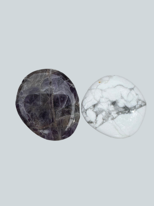 Weight Loss Support Crystal Intention Duo- Amethyst with Howlite