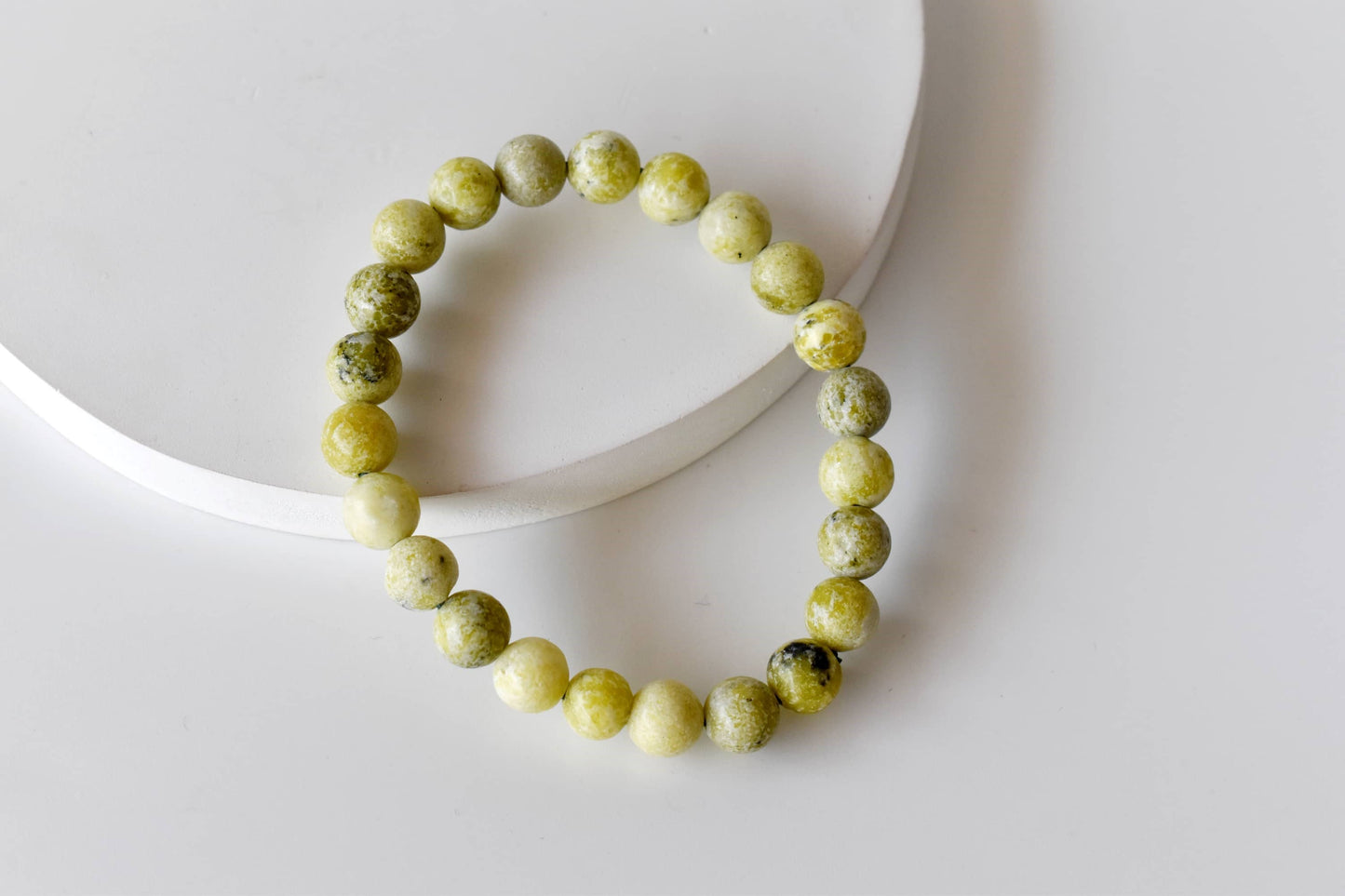 Serpentine Crystal Gemstone Bracelet 8mm