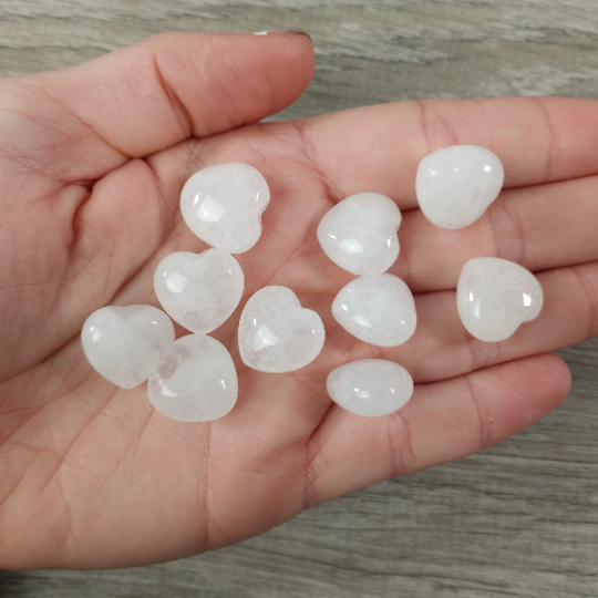 Gemstone Puffy Heart 15mm – Mini Crystal Hearts for Retail