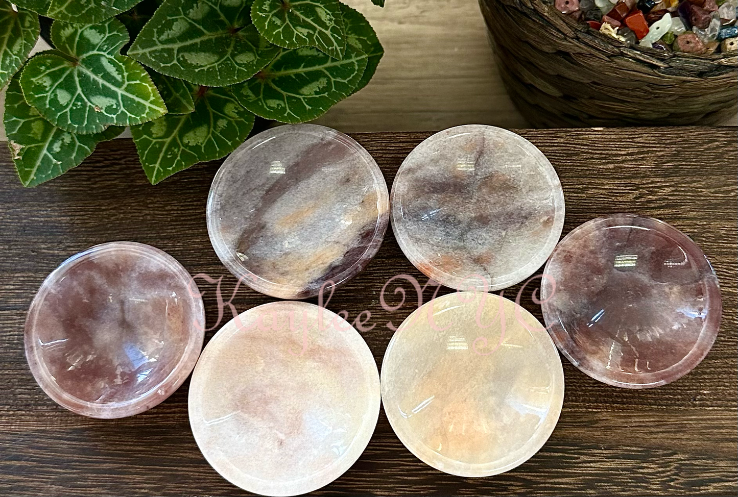 1 lb Natural Pink Aventurine Bowls Crystal Healing Energy