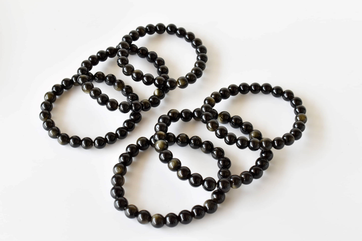 Golden Obsidian Crystal Bracelet 8mm