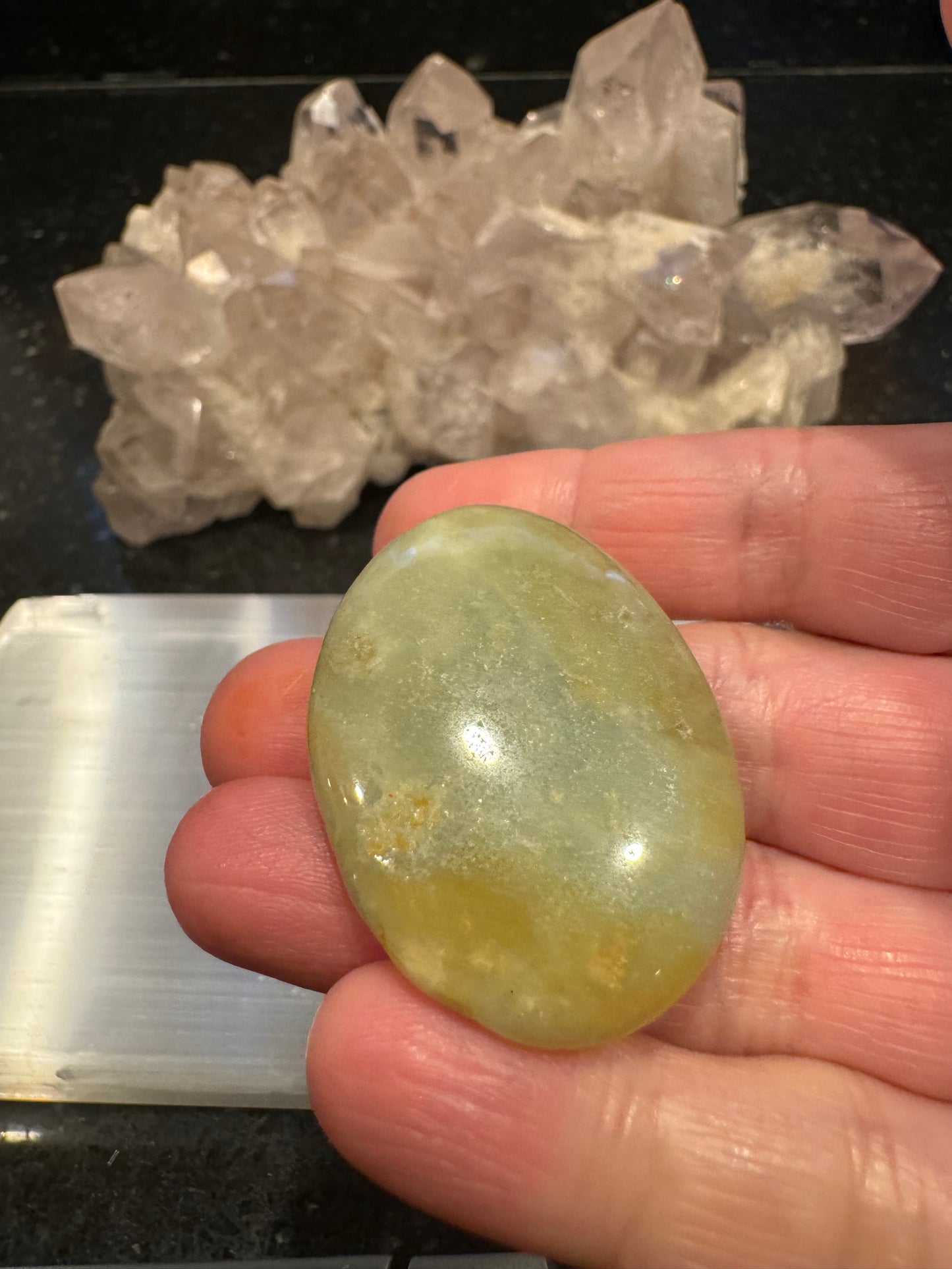 Amazonite Flat Crystal Smooth Stone