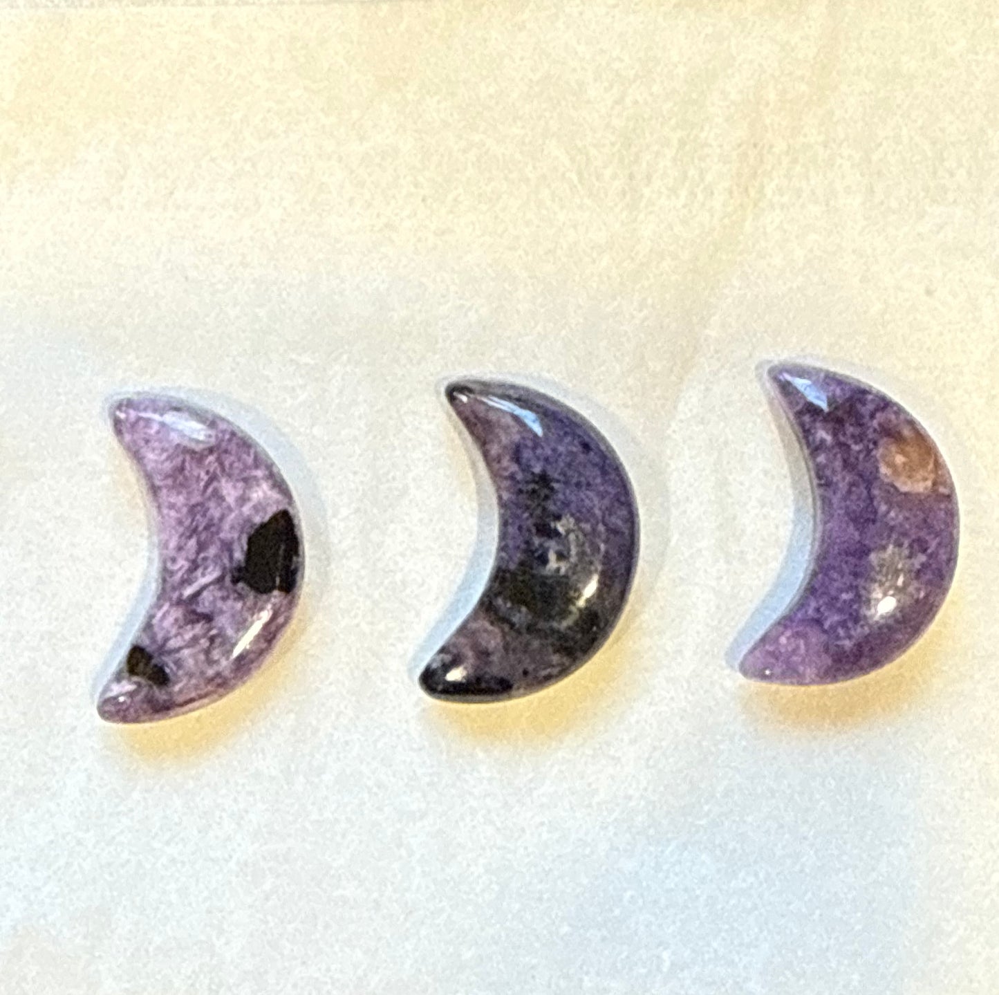 Charoite Crystal Pocket Crescent Moon 🌙