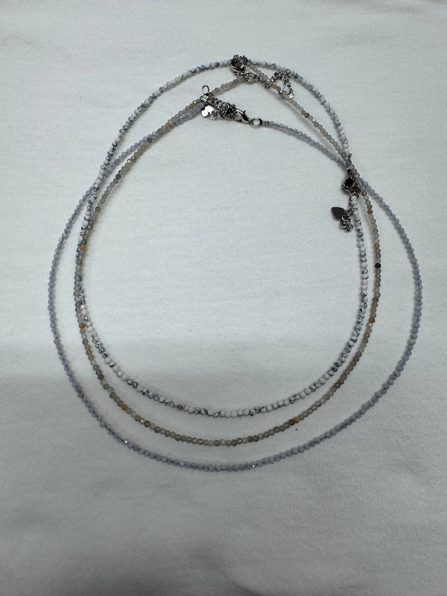 Dainty 2mm Crystal Necklace or Manifesting Trios