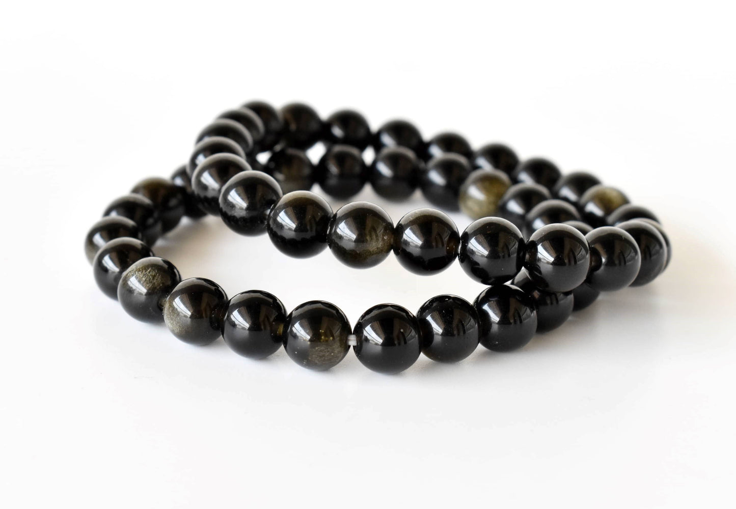 Golden Obsidian Crystal Bracelet 8mm