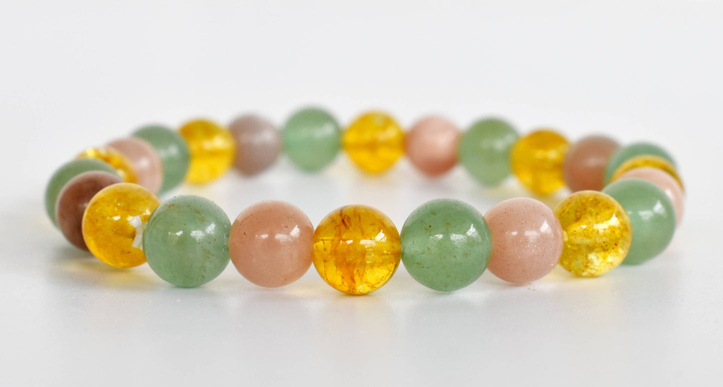 Lucky GOOD LUCK Crystal Intention Bracelet