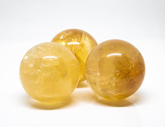 Honey Amber Calcite Sphere 30mm 1 Sphere