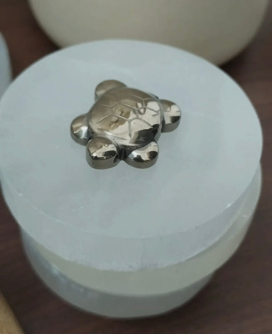Pyrite Turtle Figure