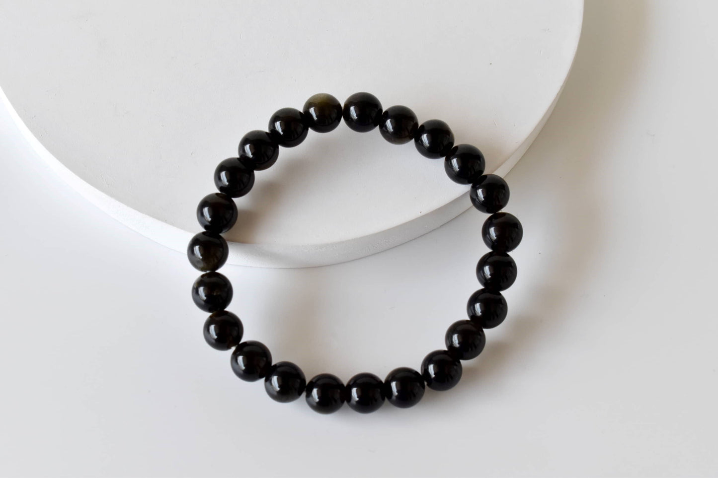 Golden Obsidian Crystal Bracelet 8mm