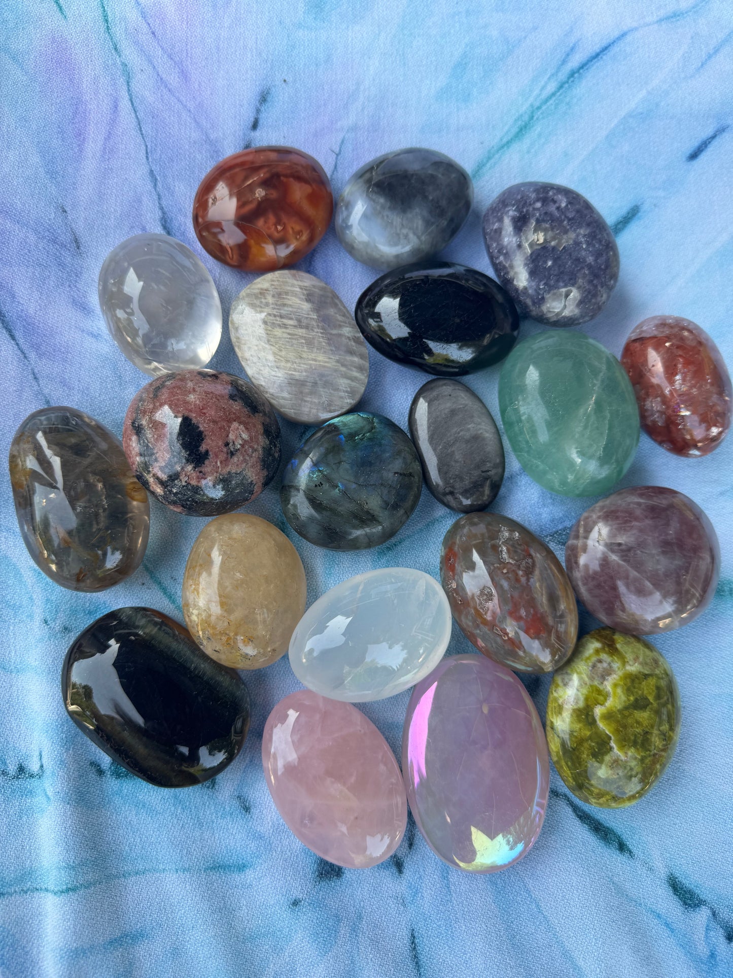 Crystal Palm Stone Choices - Variety Crystal Stones for Selection