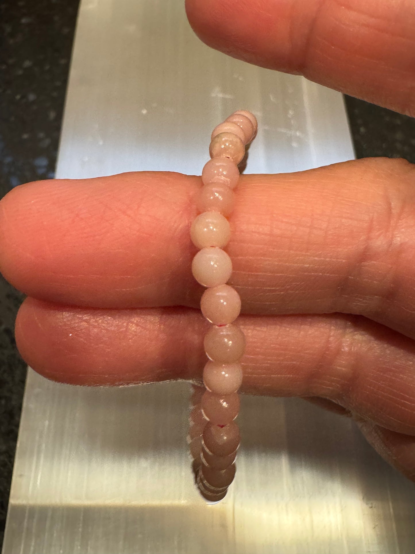 Pink Opal Bracelet 4mm