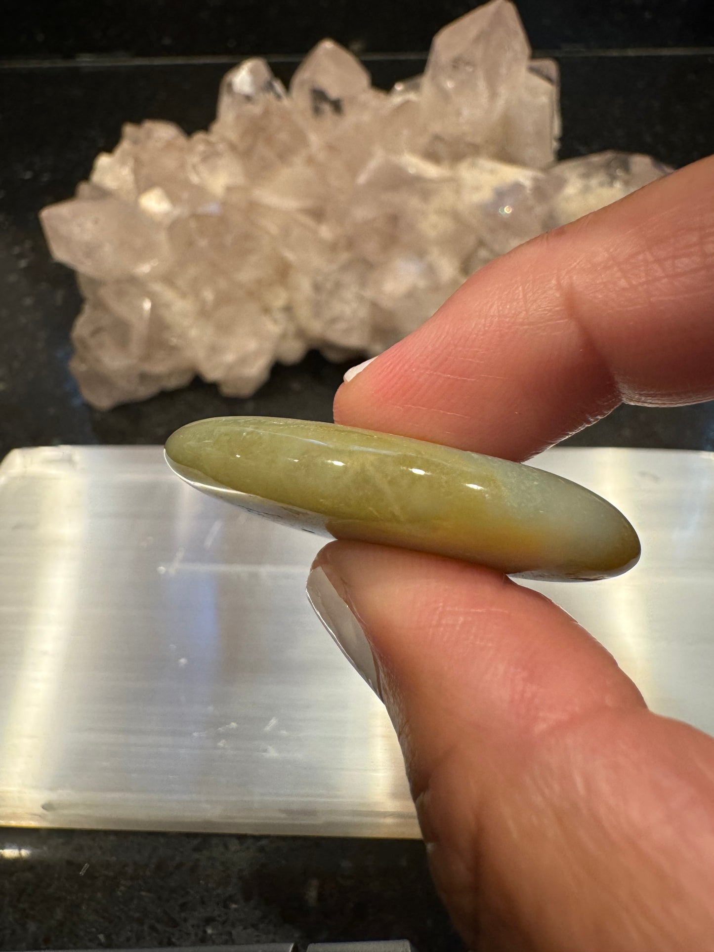 Amazonite Flat Crystal Smooth Stone