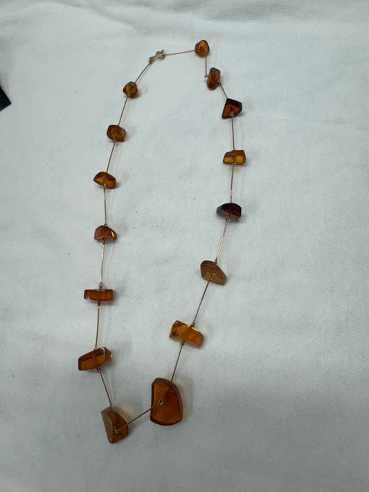 Modern Amber Necklace