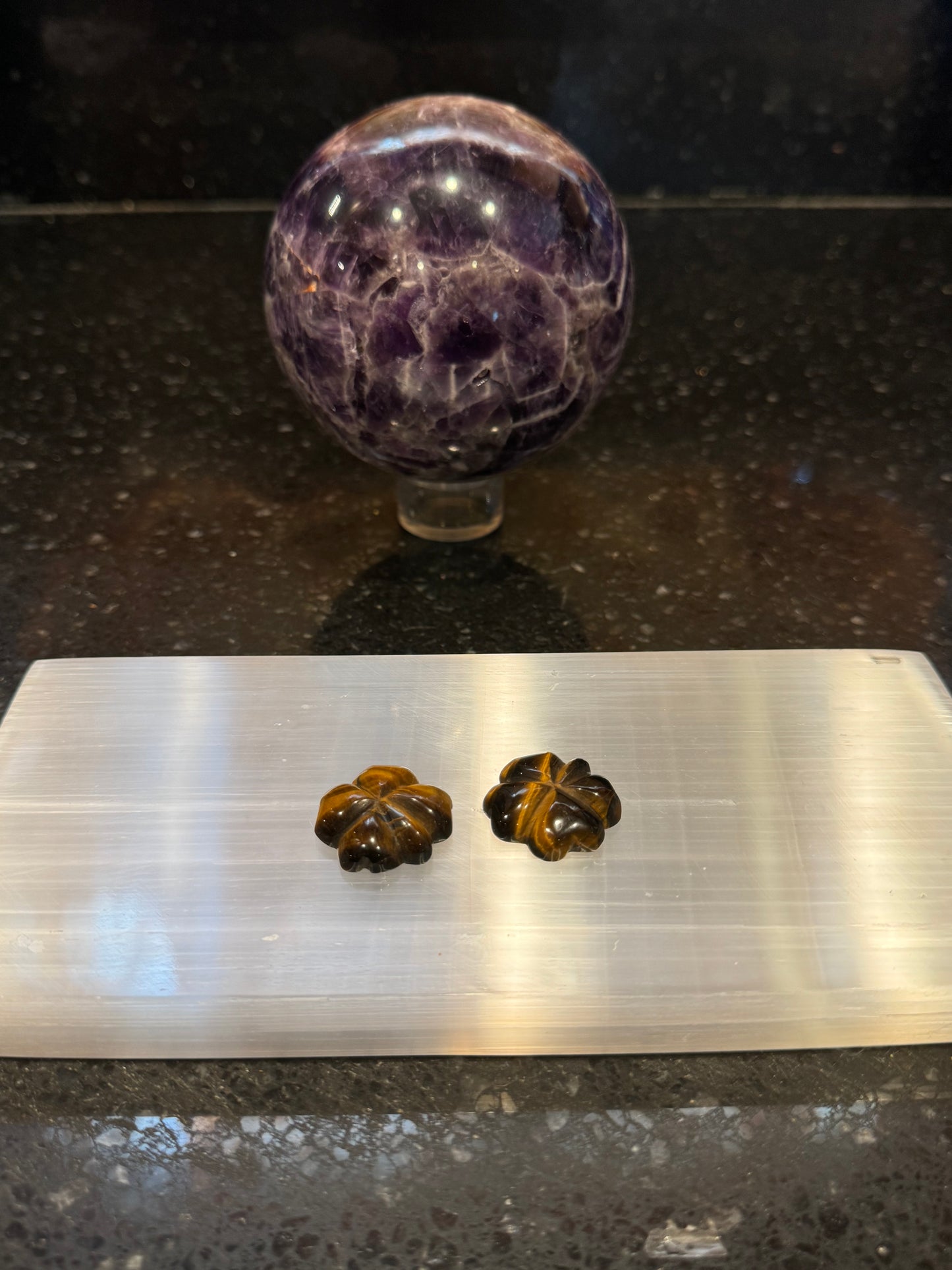 Tiger’s Eye Clover Set of 2