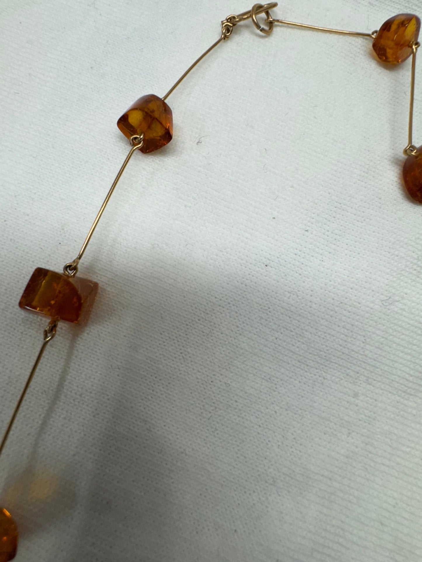 Modern Amber Necklace