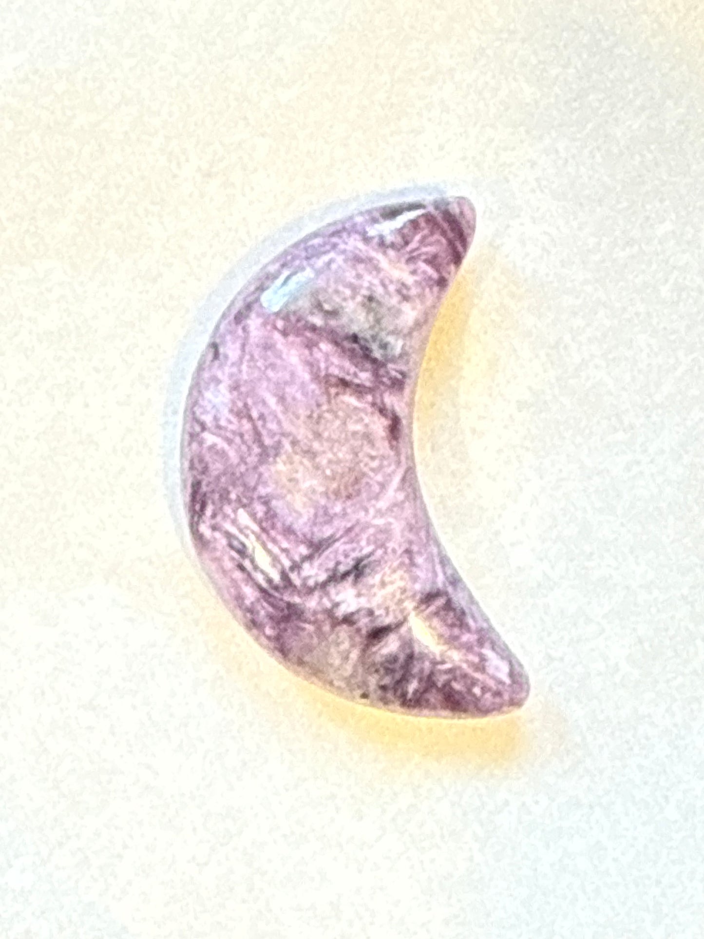 Charoite Crystal Pocket Crescent Moon 🌙