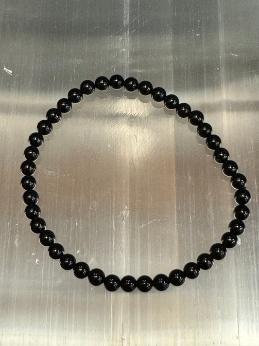 Black Tourmaline Bracelet 4mm