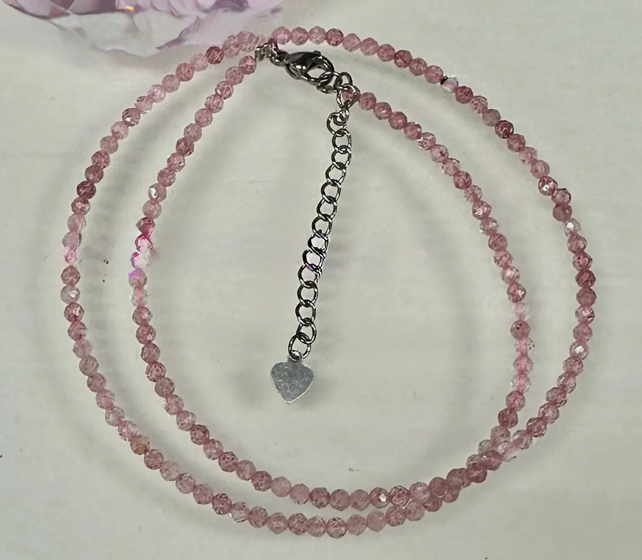 Dainty 2mm Crystal Necklace or Manifesting Trios