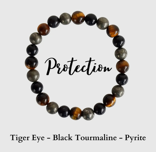 PROTECTION Crystal Intention Bracelet - Protect Your Energy