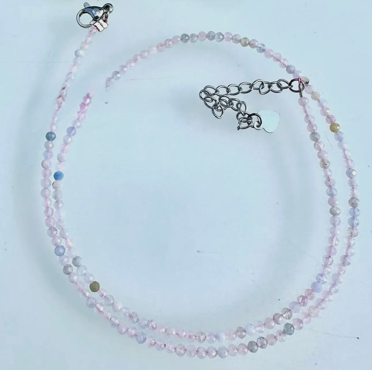 Dainty 2mm Crystal Necklace or Manifesting Trios