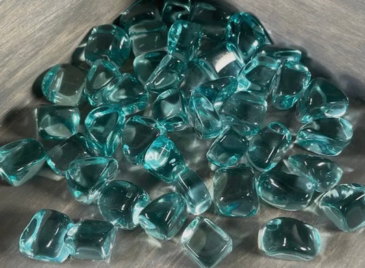 Blue Obsidian Crystal Tumble 4 Pieces