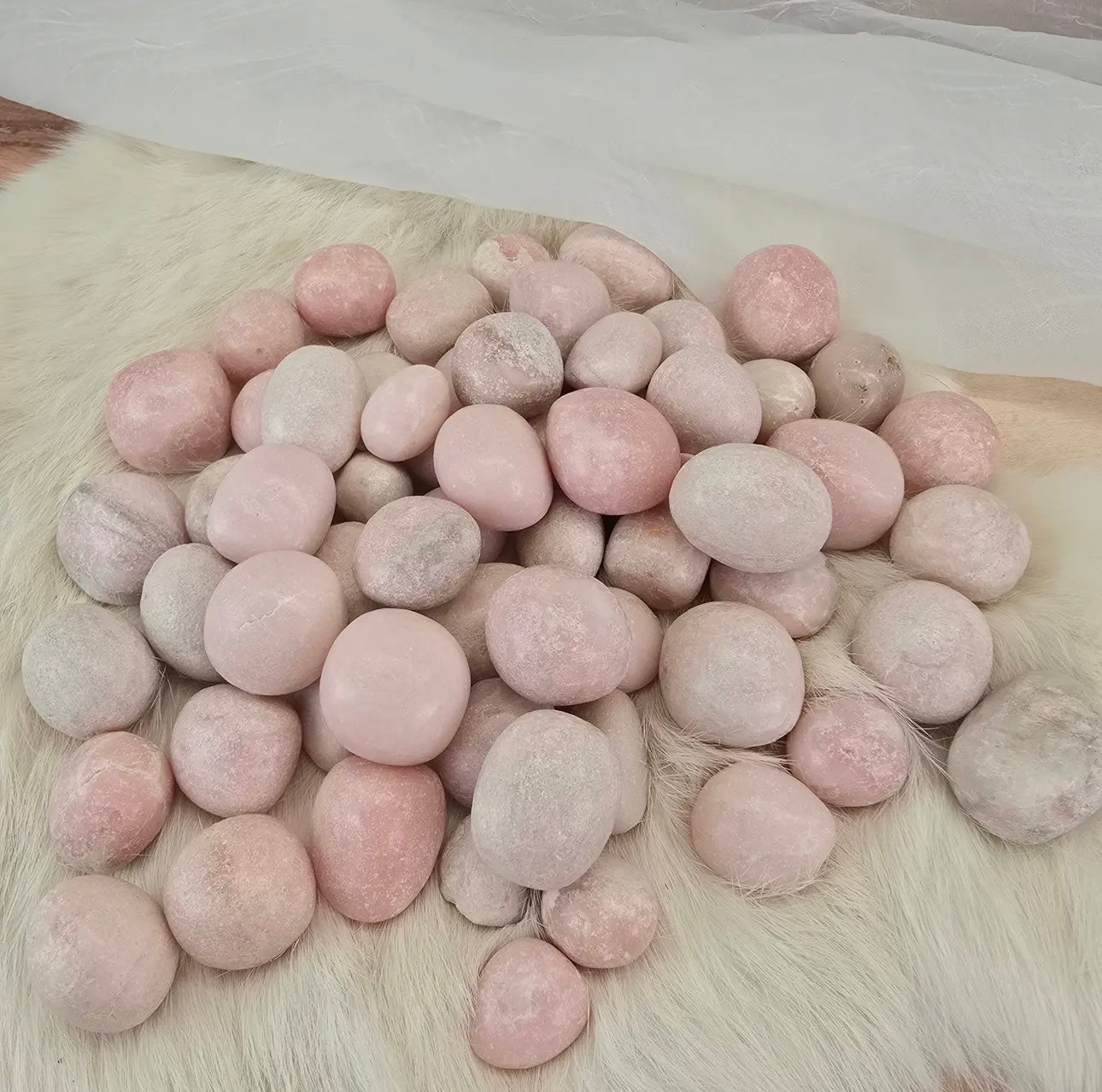 Pink Opal Crystal Tumble 3 Pieces