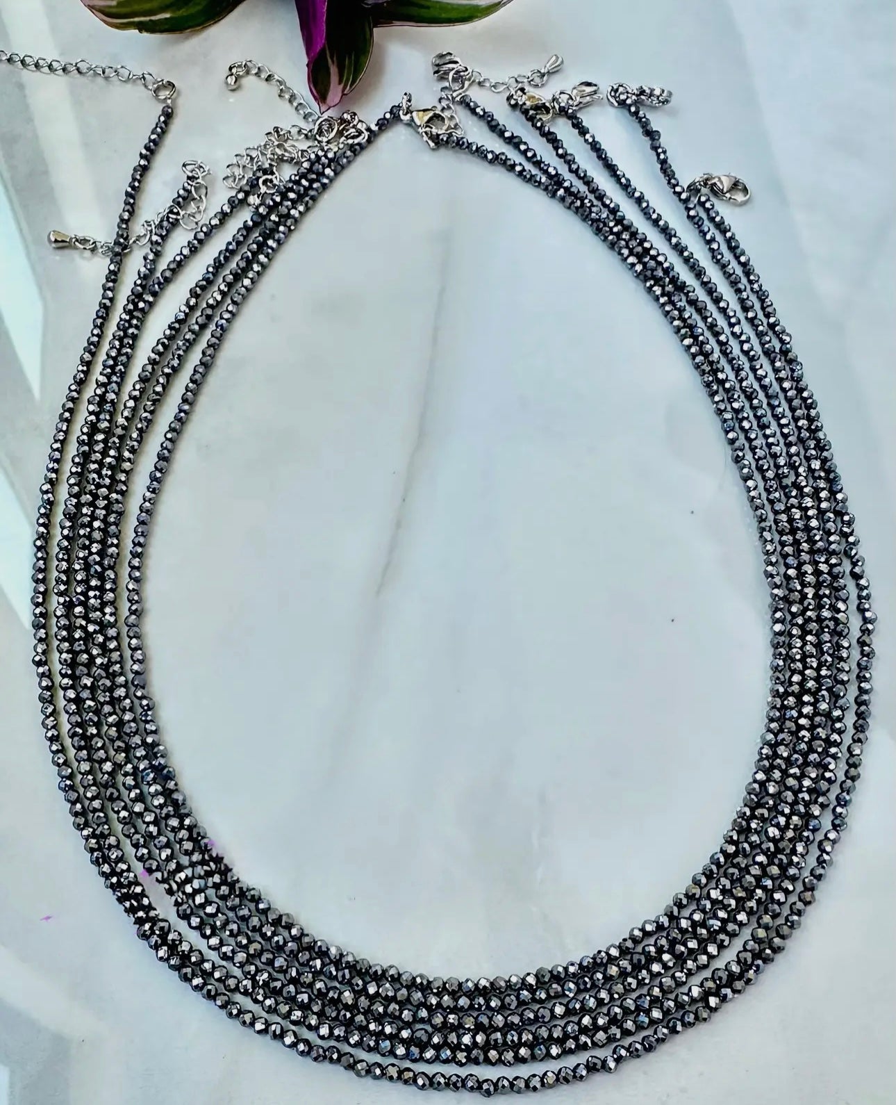 Dainty 2mm Crystal Necklace or Manifesting Trios