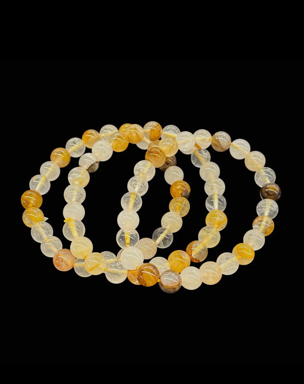 Natural Golden Healer 8mm 7.5” Bracelet 1 Piece