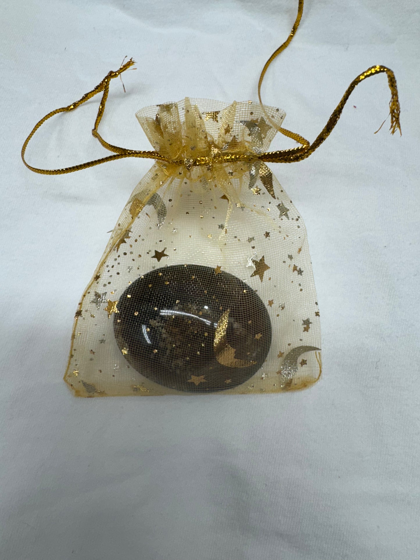 Enhance spiritual and physical growth Crystal amber intention pouch