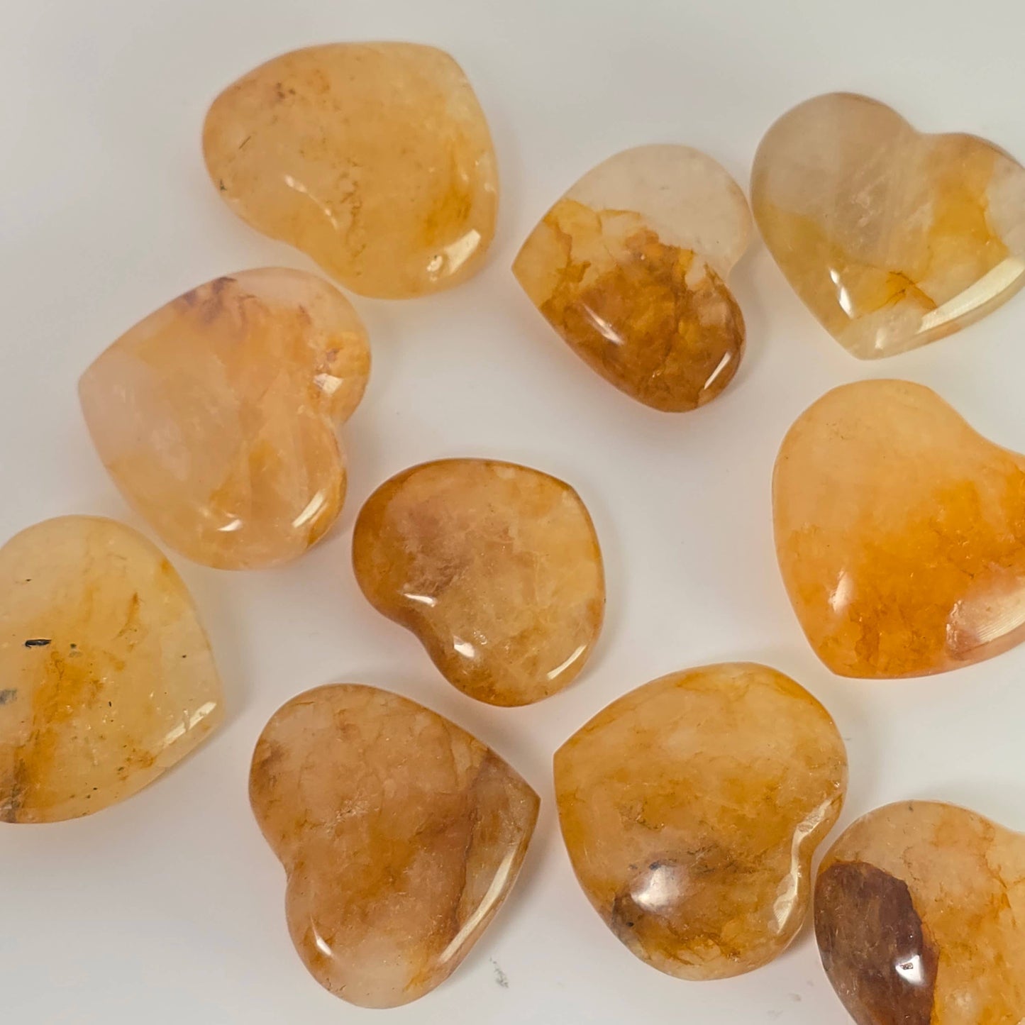 Golden Healer Crystal Heart 1 Piece