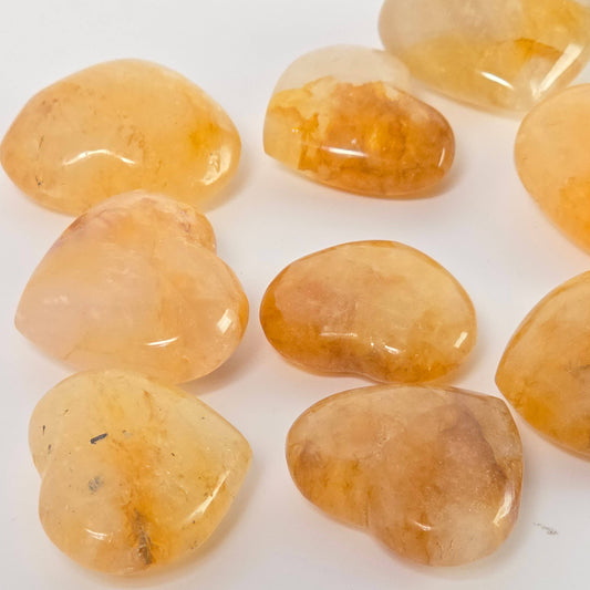 Golden Healer Crystal Heart 1 Piece