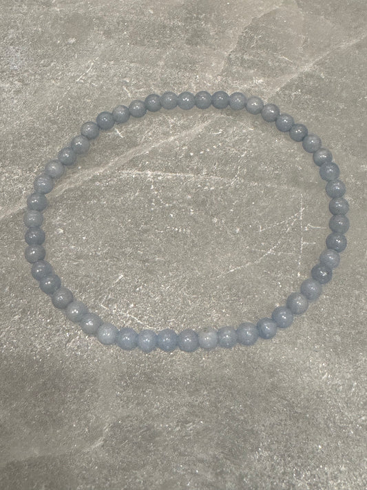 Angelite 4mm Bracelet