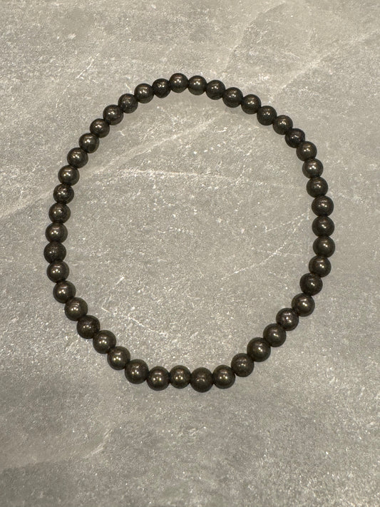 Rare Pyrite 4mm Bracelet