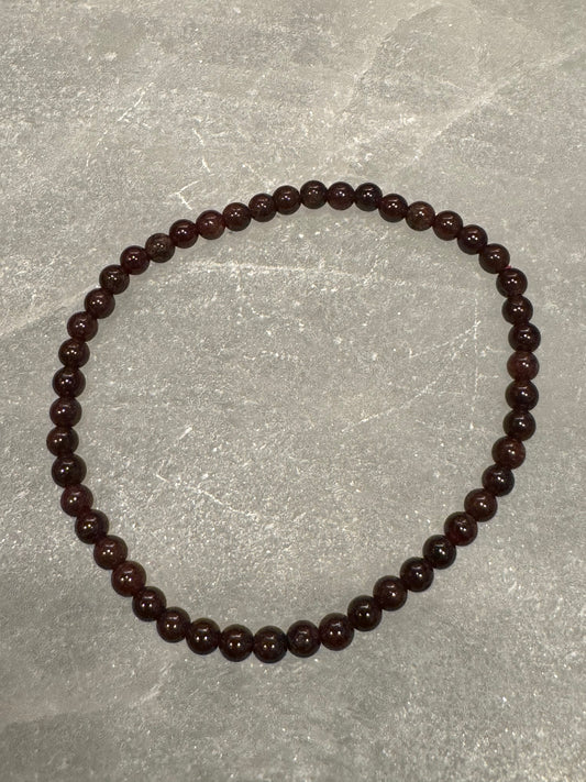 Garnet 4mm Bracelet