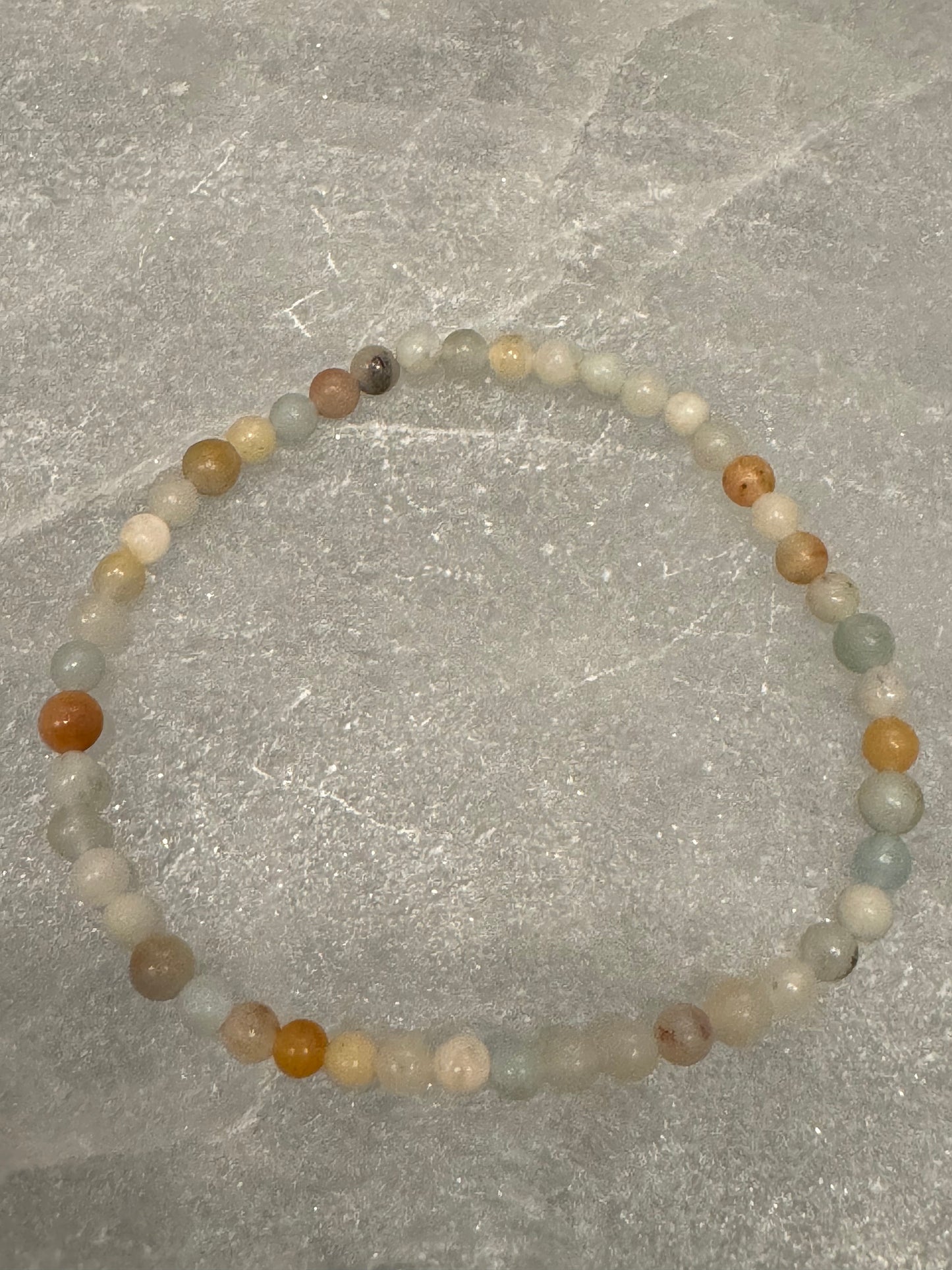 Morganite 4mm Bead Bracelet