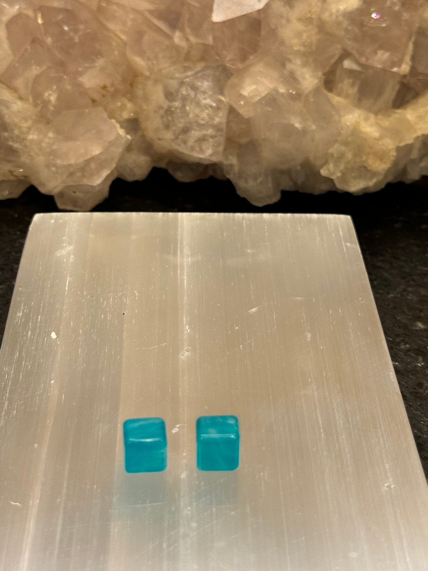 2 Amazonite Pocket Cubes