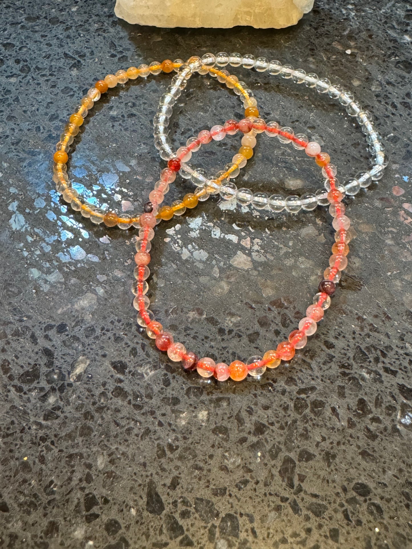 Overall Manifesting Crystal Bracelet Trio Set