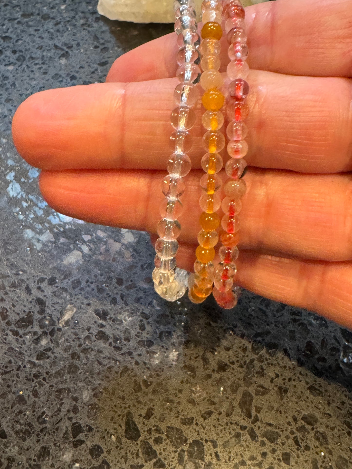 Overall Manifesting Crystal Bracelet Trio Set