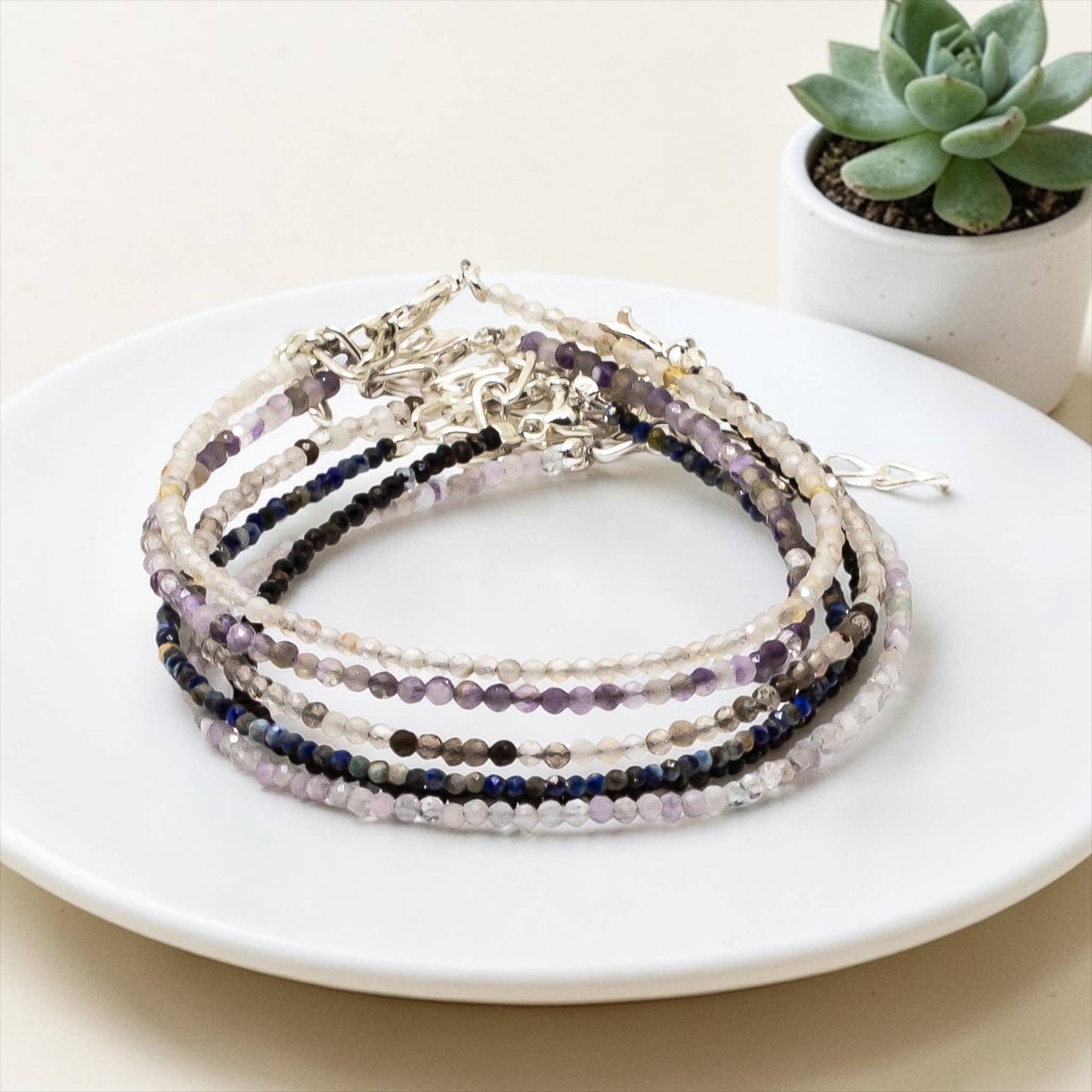 2mm Dainty Crystal Bracelet