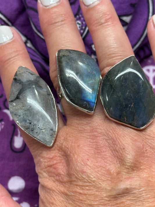 Labradorite Adjustable Ring