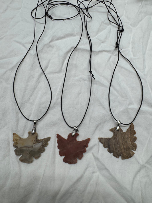 Indian Agate Crystal CUSTOM Carved Thunderbird Eagle Necklace