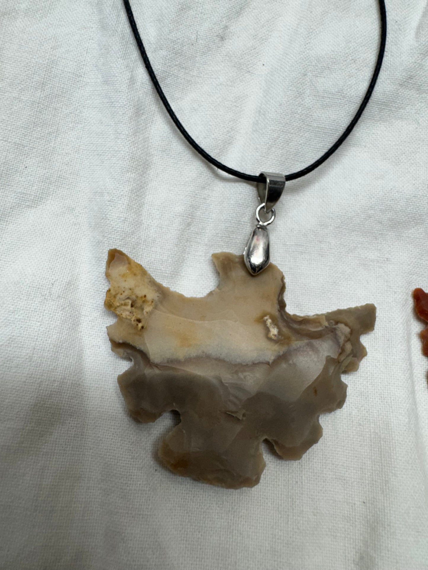 Indian Agate Crystal CUSTOM Carved Thunderbird Eagle Necklace